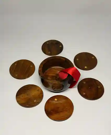 Wooden Tea Coasters