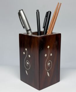 Wooden Pen Holder